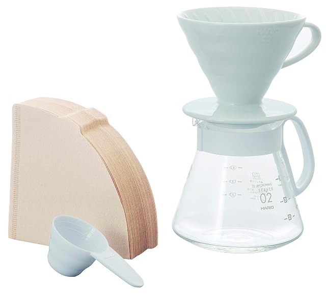 Hario V60 misura 02 in ceramica bianca