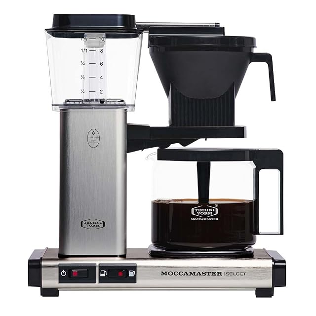 Macchina per caffè filtro Moccamaster KBG Select con caraffa in vetro